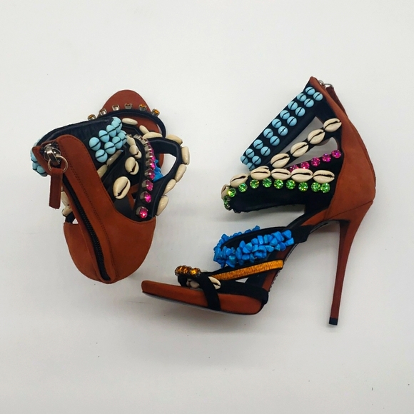 Giuseppe Zanotti size 40 color multi 100%Authentic NEW NEVER BEEN WORN - Picture 8 of 17